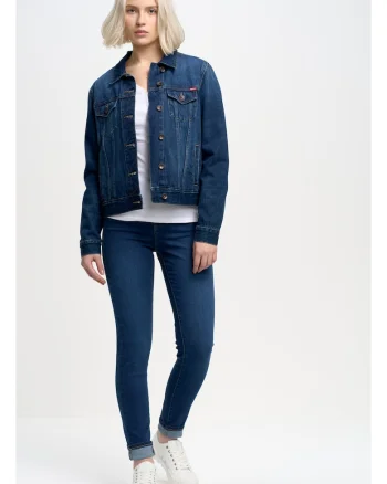 Blugi skinny cu talie inalta Clara