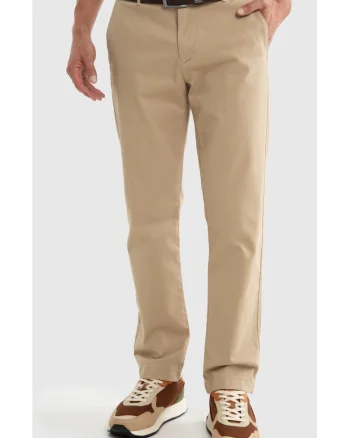 Pantaloni cu croiala dreapta Trevor, Bej