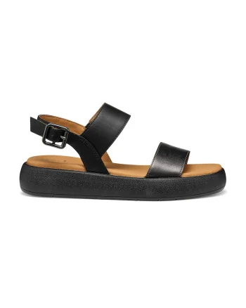 Sandale din piele ecologica, Negru