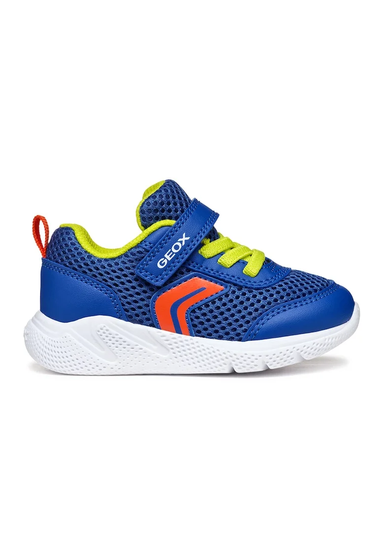 Pantofi sport Sprintye din plasa si insertii din piele ecologica, Rosu/Albastru royal