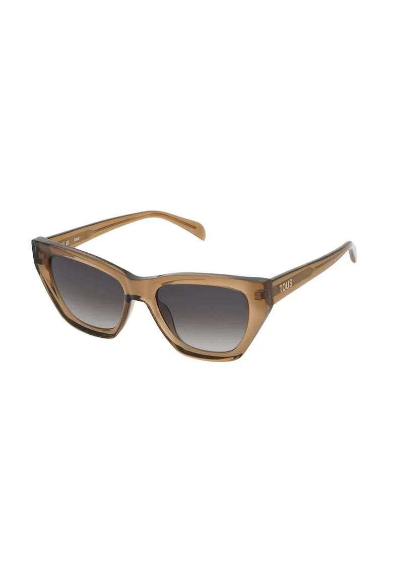 Ochelari de soare cat-eye cu lentile degrade, Maro