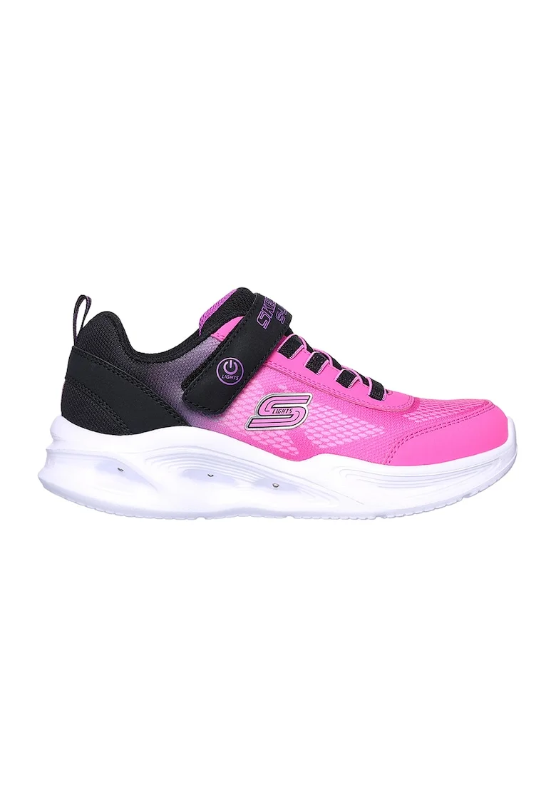 Pantofi sport S-Lights Sola Glow LED, Negru/Roz