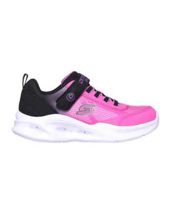 Pantofi sport S-Lights Sola Glow LED, Negru/Roz