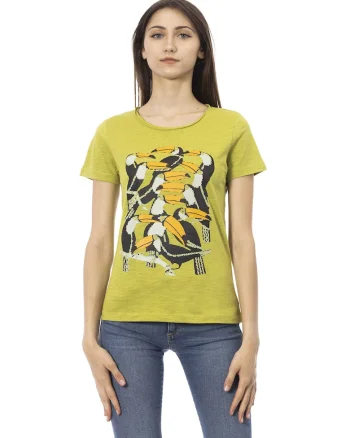 Tricou cu imprimeu grafic, Verde