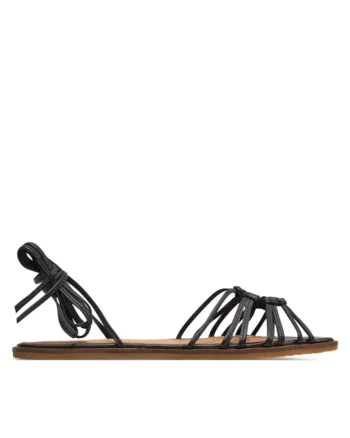Sandale dama,  30400939639, Piele naturala, Negru