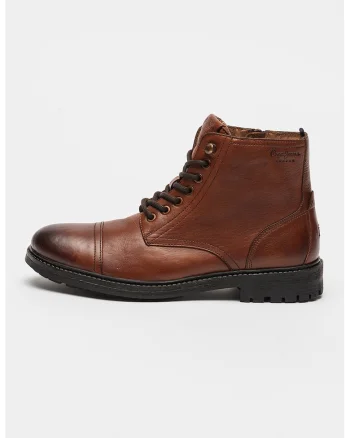 Ghete din piele Fred, Maro cognac