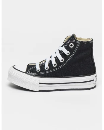 Tenisi high-top flatform Chuck Taylor All Star, Alb/Negru