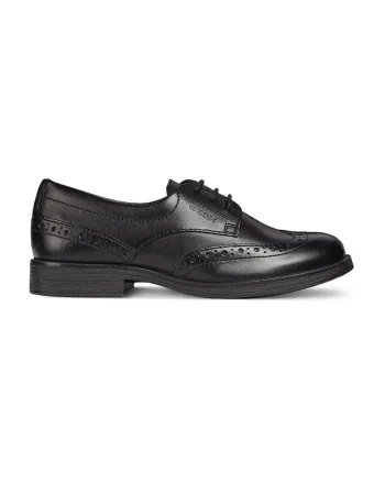 Pantofi brogue de piele, Negru