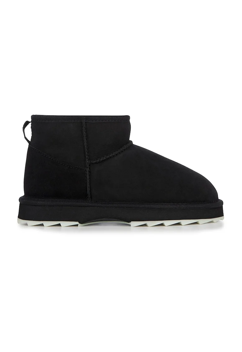 Ghete de piele intoarsa fara inchidere Sharky, Negru