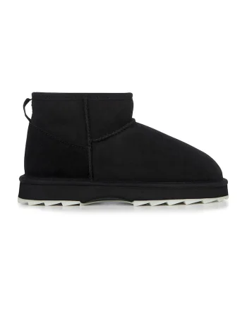 Ghete de piele intoarsa fara inchidere Sharky, Negru