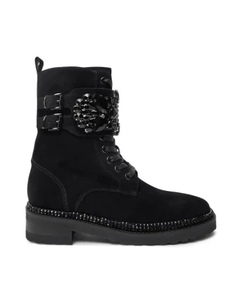Botine I240858 Negru,  Piele naturala