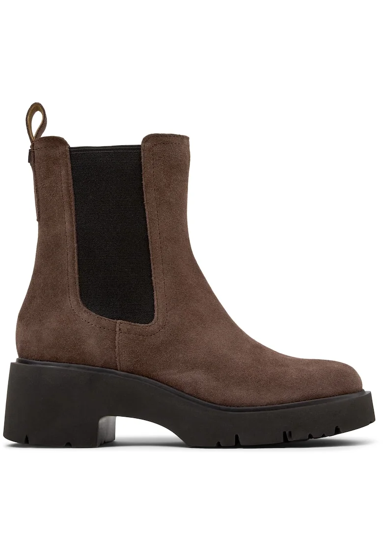 Ghete Chelsea de piele Milah 911, Maro