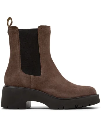 Ghete Chelsea de piele Milah 911, Maro