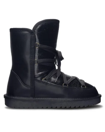 Botine dama,  590558803164238, Piele naturala, Negru