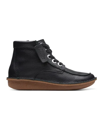 Ghete de piele nabuc Funny Cedar, Negru