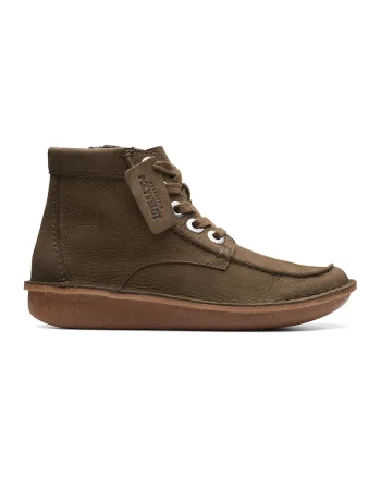 Ghete de piele nabuc Funny Cedar, Kaki