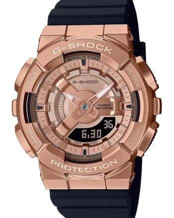Ceas quartz G-Shock, Negru/Maro bronz