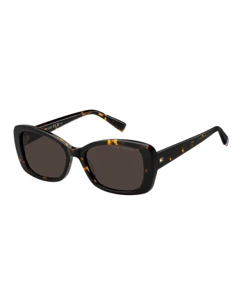 Ochelari de soare dreptunghiulari cu lentile uni, Negru/Galben