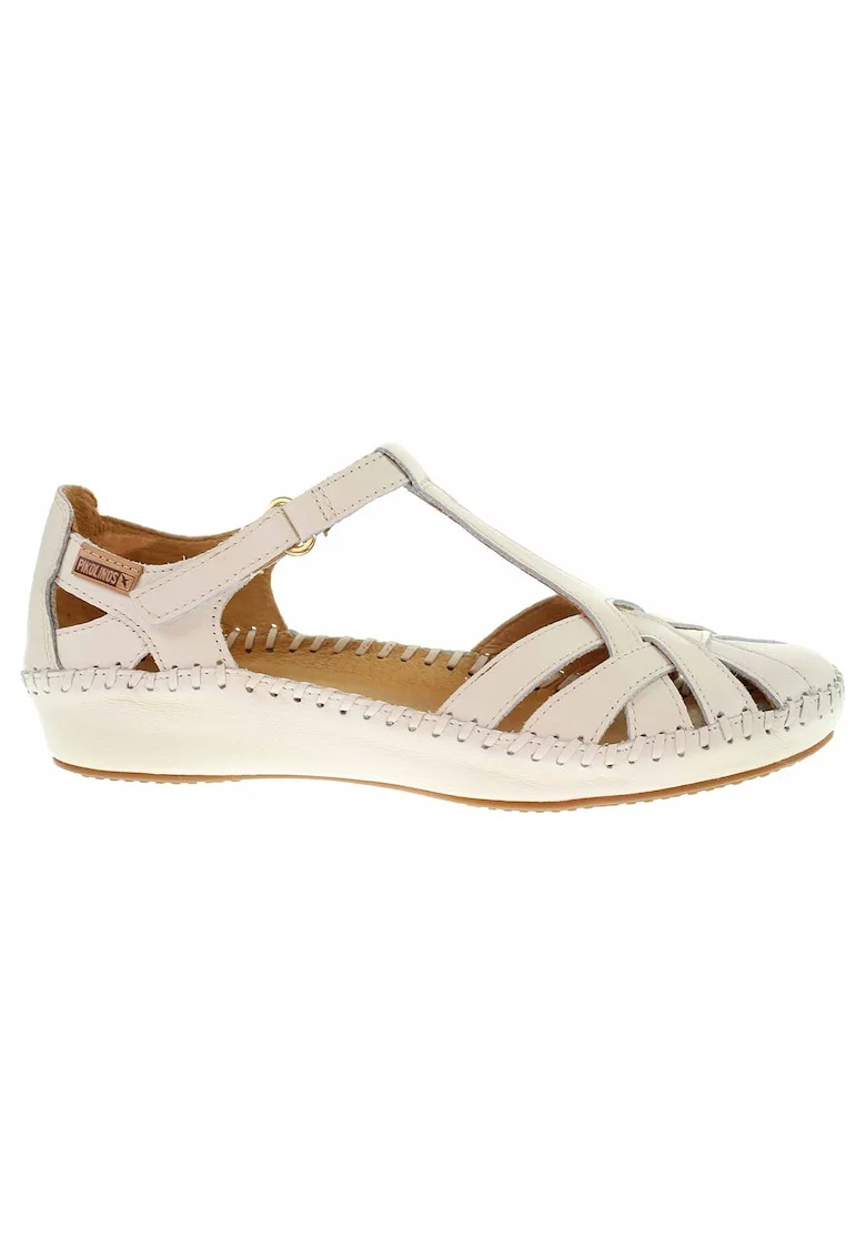 Sandale dama  655-0732ST alb, Crem