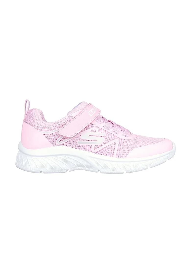 Pantofi sport cu velcro Microspec Plus Swirl Sweet, Roz deschis