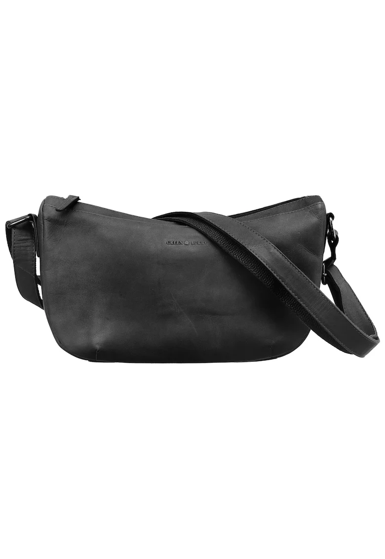 Geanta umar piele naturala 34 x 20 cm, Fiorentina,, Negru