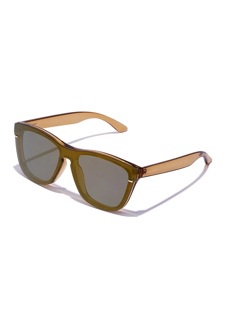 Ochelari de soare unisex cu lentile polarizate, Maro inchis/Bej