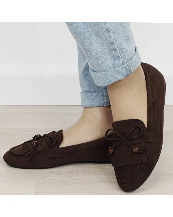 Mocasini maro de tip loafers DXJ1530 02 20069, Maro