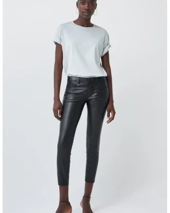 Pantaloni skinny cu talie joasa