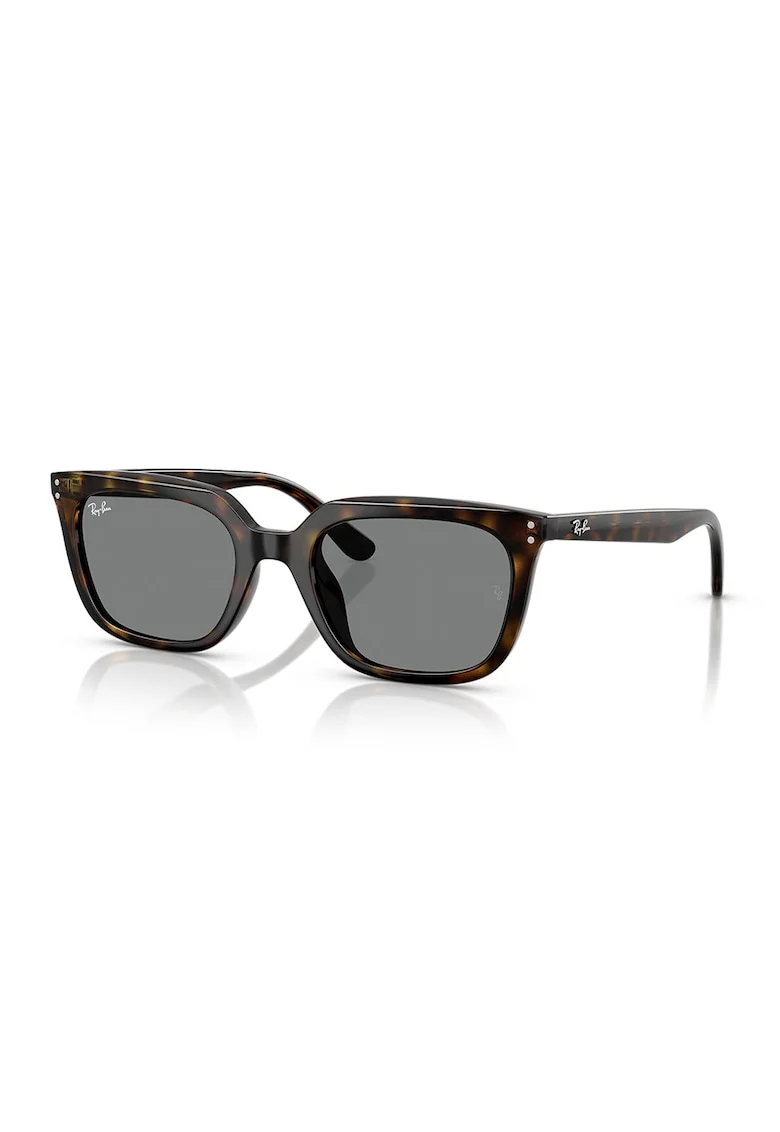 Ochelari de soare wayfarer unisex cu lentile uni, Maro inchis/Caramel