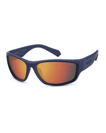 Ochelari de soare wrap cu lentile polarizate, Albastru oceanic