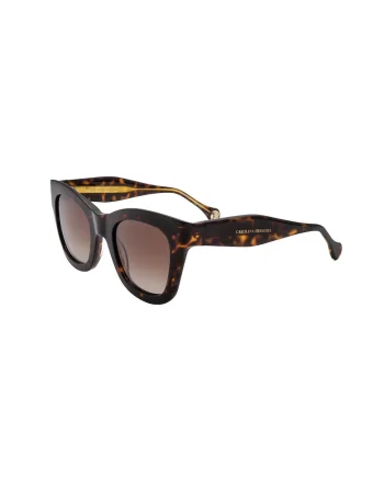 Ochelari de soare cat-eye cu lentile in degrade, Maro/Bej