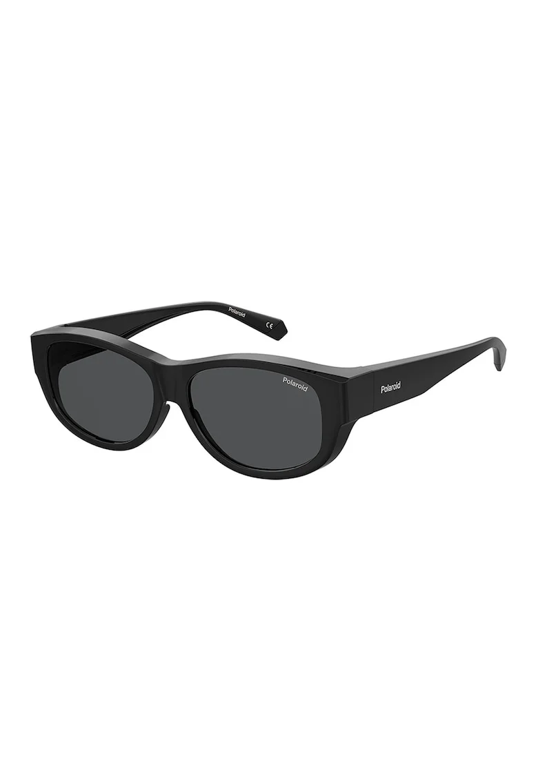 Ochelari de soare ovali unisex polarizati, Negru