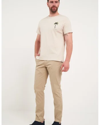 Pantaloni regular fit, Bej