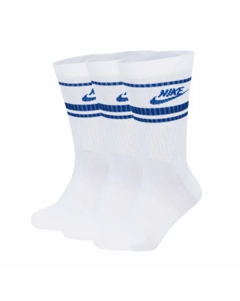 Set de sosete lungi unisex Everyday Essential - 3 perechi, Alb/Albastru