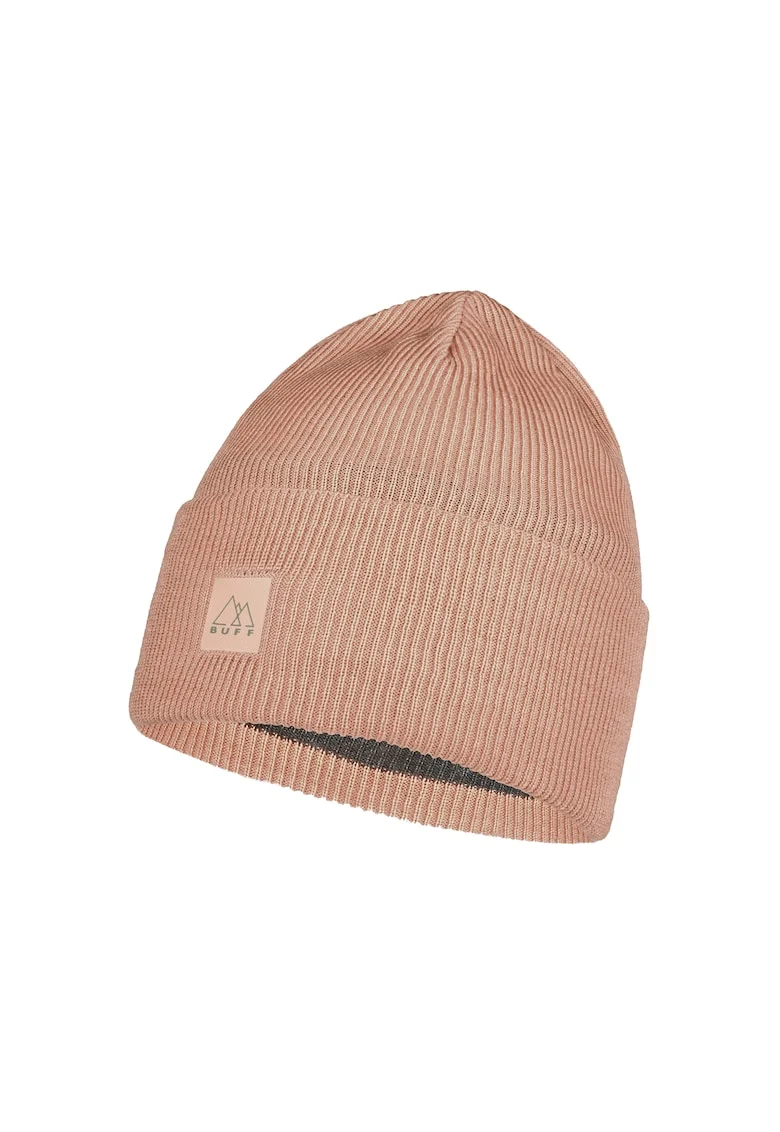 Caciula Tricotata Crossknit model Solid Pale Pink pentru Adulti, Roz