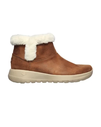 Ghete de piele ecologica On The Go Joy, Caramel