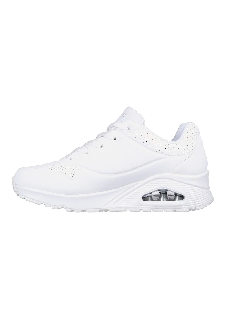 Pantofi sport de piele ecologica Uno Stand On Air, Alb
