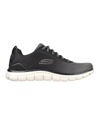 Pantofi sport din plasa tricotata Track-Ripkent, Gri/Negru stins