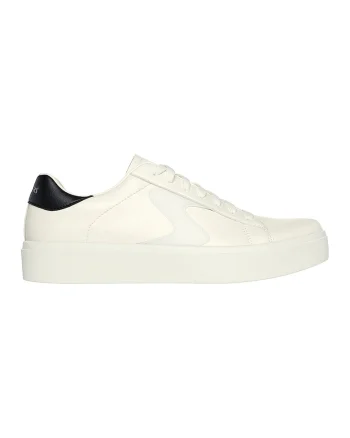 Pantofi sport de piele ecologica, Alb murdar