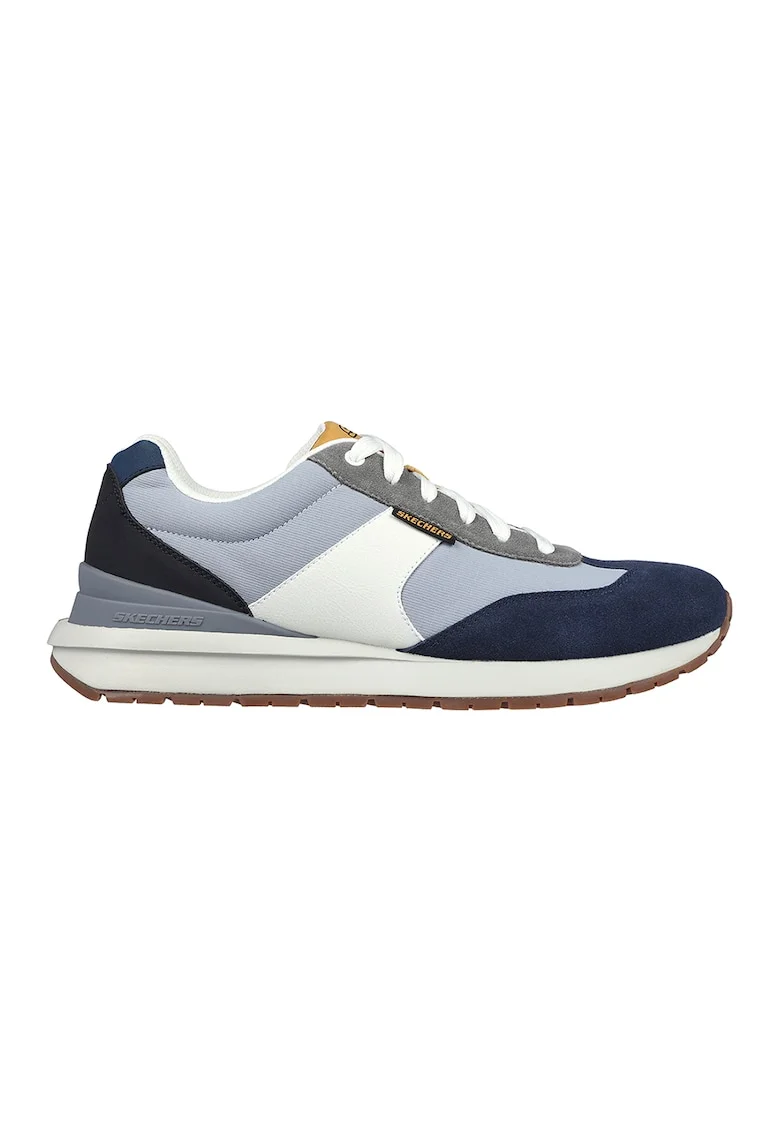 Pantofi sport de plasa cu garnituri contrastante Sunny Dale, Alb/Bleumarin