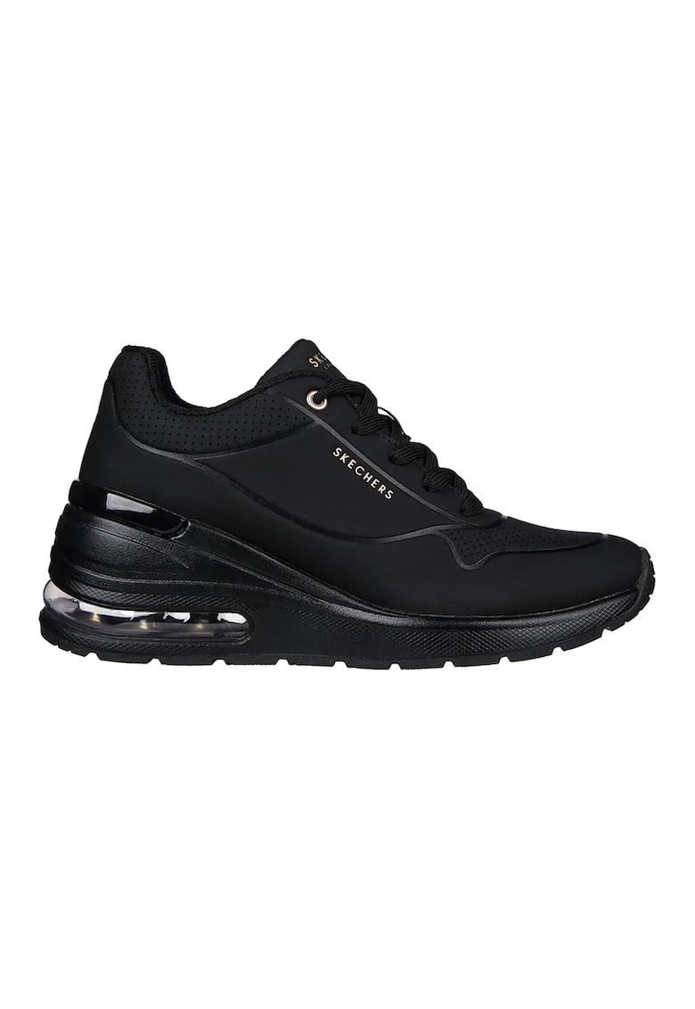 Pantofi sport cu talpa wedge Million Air - Elevated Air, Negru