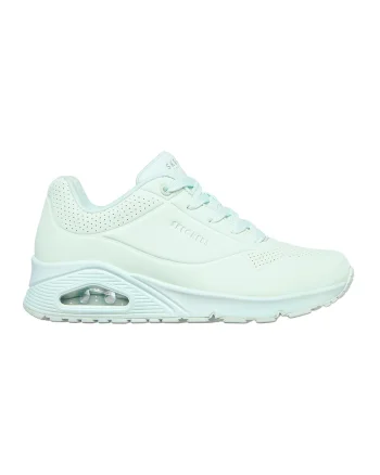 Pantofi sport cu talpa wedge ascunsa Uno Frosty Kicks, Verde menta