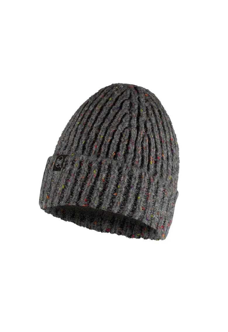 Caciula Tricotata pentru Adulti cu polar interior model Kim Grey, Gri