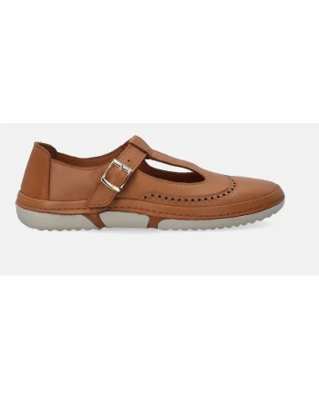 Pantofi casual din piele cu catarama