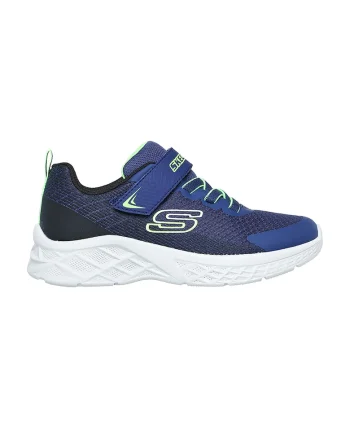 Pantofi sport cu inchidere velcro Microspec II, Verde lime/Bleumarin