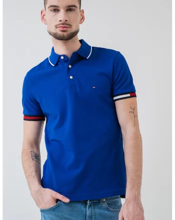 Tricou polo slim fit Signature