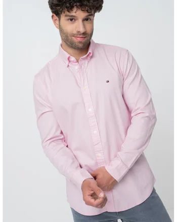 Camasa Oxford de bumbac, Roz pastel