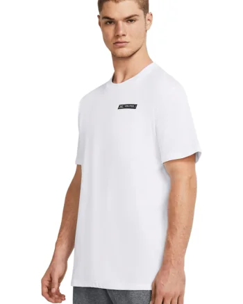 Tricou cu decolteu la baza gatului, Alb