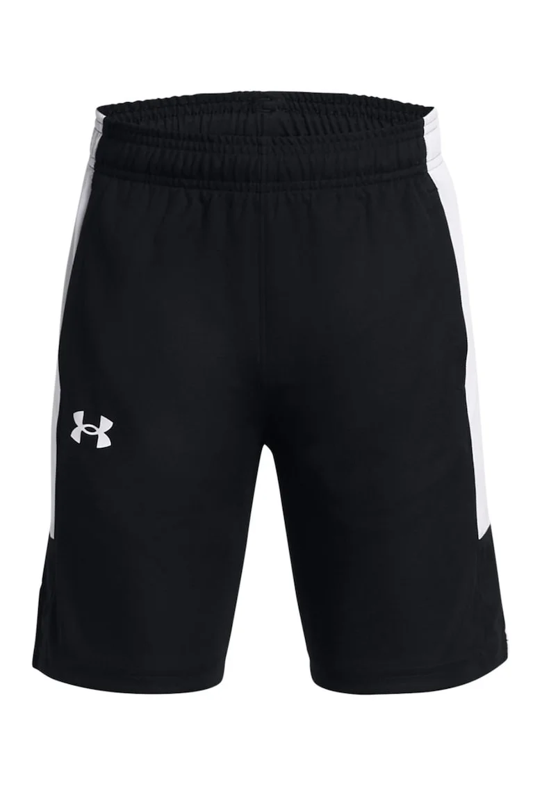 Pantaloni scurti cu buzunare laterale, pentru baschet Baseline, Negru/Alb murdar