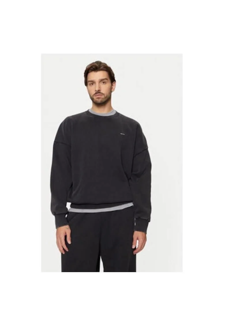 Bluza barbati,  304112171, Bumbac/Poliester, Negru, Negru